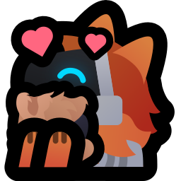 protomoji_orange_hug_proto_protodog_heart