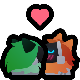 protomoji_orange_kiss_green_heart